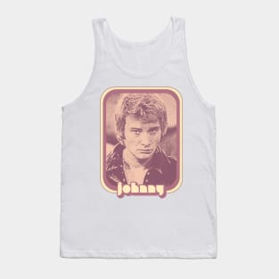 Johnny Hallyday / Retro Francophile Fan Art Design Tank Top